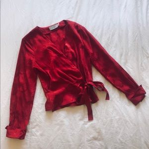 & other stories silky blouse